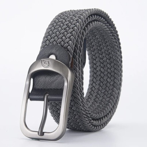 Elastyczny pasek tkany unisex Szerokość 3,3 cm Elastyczny pasek tekstylny z metalową klamrą Modny dodatek do jeansów Szorty i spodnie