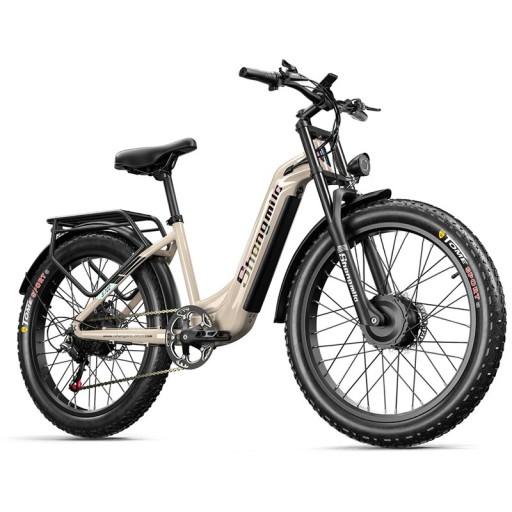Elcykel til voksne med 3,5&quot; display 2000W To motorer 48V 17,5Ah 840Wh 2 sæder 7 gear Hydrauliske bremser Let 50 km/t 40° hældning