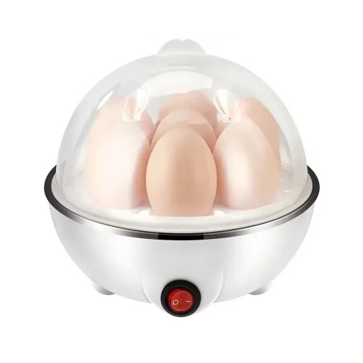 Electric Egg Cooker 7 pcs 350 W Automatic Shut-Off Multifunctional Egg Steamer Plastic Body Compact Kitchen Appliance 220 V EU Plug