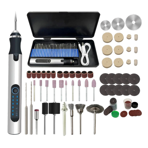 Electric Mini Grinder with Accessories 162 pcs Electric Mini Drill 300 mAh 4.2 V 12 x 1.6 cm Micro Grinder Multifunctional Tool