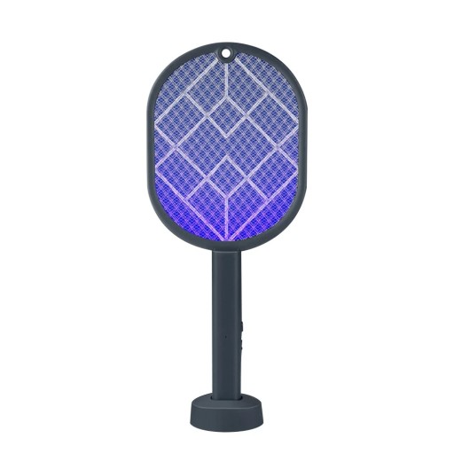 Electric Mosquito Racket 2 in 1 43x17 cm USB Rechargeable Insect Racket Adjustable Angle Lamp ABS Material Home Insect Killer