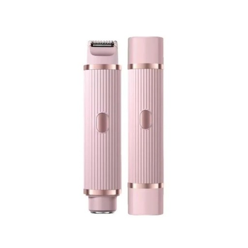 Electric Shaver with Dual Removable Head USB-C Charging Waterproof Design Pink Purple Pastel Shaver for Underarms and Bikini Area