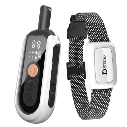 Electric Training Collar for Dogs 65 cm Waterproof Anti-Barking with Remote Control up to 1 km 3 Modes USB Charging