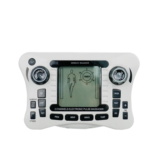 Électrostimulateur musculaire EMS 12 modes avec coussinets en gel Appareil de physiothérapie contre la douleur