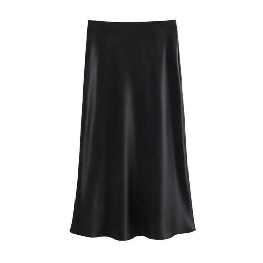 Elegancka dopasowana spódnica midi damska z wysokim stanem Stylowa spódnica typu ołów do pracy i na imprezę Moda biurowa Jesień Wiosna