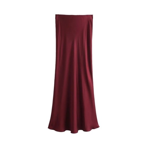 Elegancka dopasowana spódnica midi damska z wysokim stanem Stylowa spódnica typu ołów do pracy i na imprezę Moda biurowa Jesień Wiosna