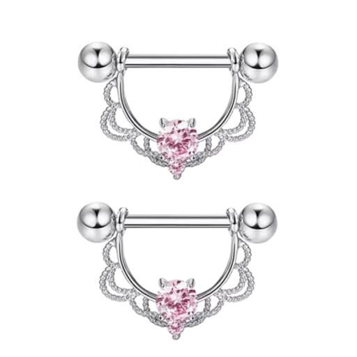 Elegáns pár piercing a mellbimbókhoz 1,6 mm-es méretben Fényes testpiercing nőknek és lányoknak Minimalista modern kiegészítő