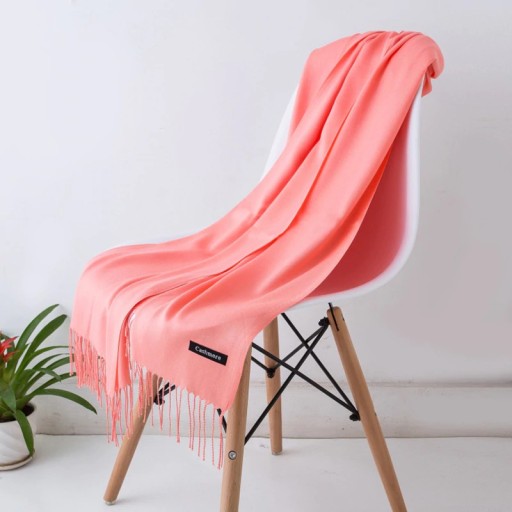 Elegante bufanda unisex de cachemira: 7 tonos de rosa