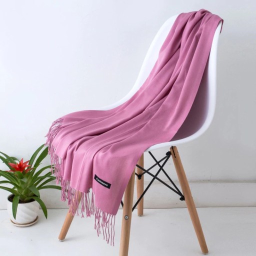 Elegante bufanda unisex de cachemira: 7 tonos de rosa