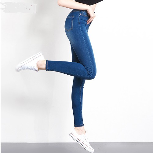 Elegante damejeans - Mørkeblå J3338