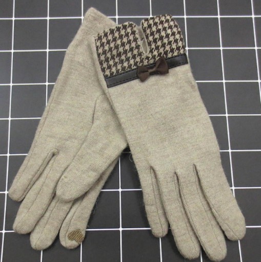 Elegante Damenhandschuhe mit Schleife J2364