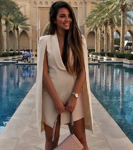 Elegante vestido mini blazer