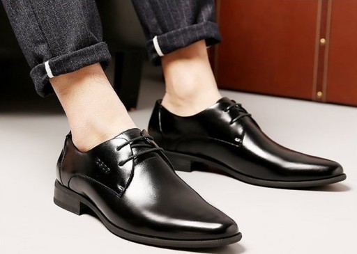 Elegantní pánské společenské boty - Černé