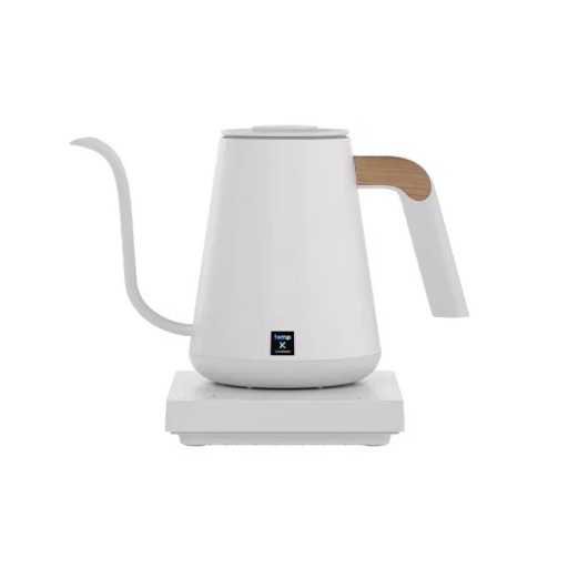 Elektrická konvice s regulací teploty 1350 W 900 ml nerezová ocel 40–98 °C přesné nalévání pro kávu a čaj