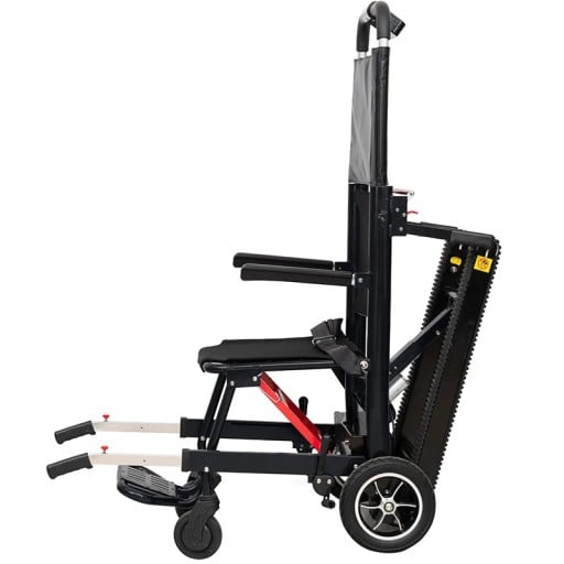 Elektrický schodolez pro invalidní vozík Bezkartáčový motor 500 W Nosnost 165 kg Hliníková slitina Baterie 24 V 13 Ah Přeprava po schodech