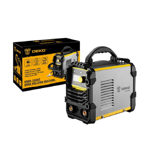 Elektrický svářecí stroj 220V MMA invertor kompaktní černo-žlutá svářečka pro domácí dílnu a opravy kovových konstrukcí