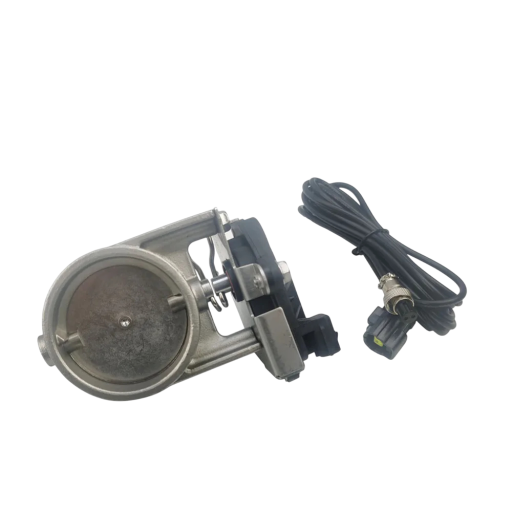 Elektrický ventil výfuku 51 mm Ocelová výfuková klapka s motorem a kabeláží Univerzální elektrická klapka pro úpravu zvuku výfuku a regulaci průtoku