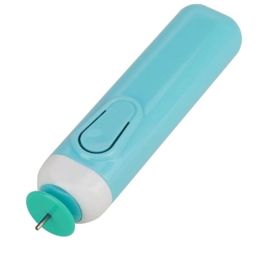 Elektrisch quillingpen automatische papieren cilinder 11 × 2,5 × 2 cm plastic gereedschap blauw op 2× AAA voor origami en creatief knutselen