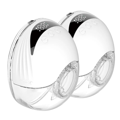 Elektrische borstkolf 2 stuks 210 ml BPA-vrij Draagbaar met LED-display 4 standen en 12 niveaus Opvangbak Borstvoeding