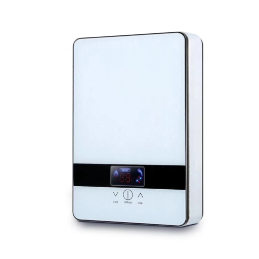 Elektrische doorstroomverwarmer 6500W 220V Compacte doorstroomverwarmer 19 x 30 x 6,5 cm Energiebesparend Keuken Badkamer