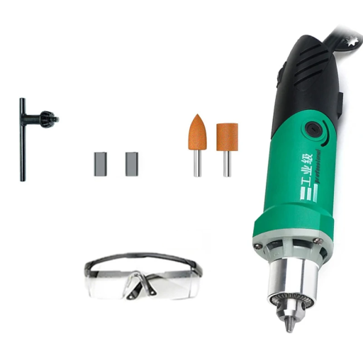 Elektrische Gravierbohrmaschine 480W mit einstellbarer Drehzahl 5000–30000 U/min 6 Geschwindigkeiten 220V Präzises Bohren und Gravieren für Hobby