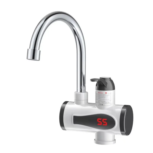Elektrische kraanwaterverwarmer met digitaal display, direct waterverwarmende keukenwaterverwarmer met temperatuurregeling