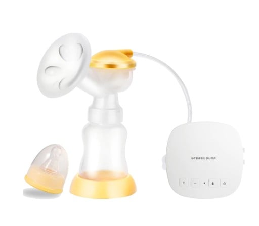 Elektrische moedermelkafkolft met massage-inzet en 20 zuigsnelheden Fles 160 ml Opladen via USB Materiaal zonder BPA