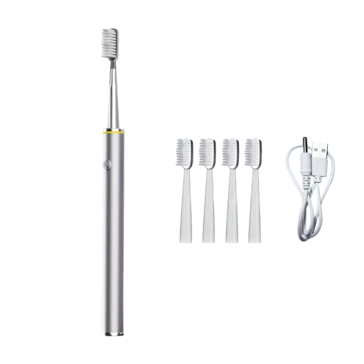 Elektrische sonische tandenborstel 38000 trillingen/min 3 vervangende opzetstukken Aluminiumlegering Draaddiameter van de borstel 0,18 Krachtige tandenborstel