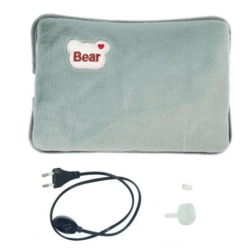 Elektrischer Wassererwärmungsbeutel 27 x 17 cm 220 V 420 W EU-Stecker Wiederaufladbare Plüschflasche Sicherer Handwärmer Körperwärmer