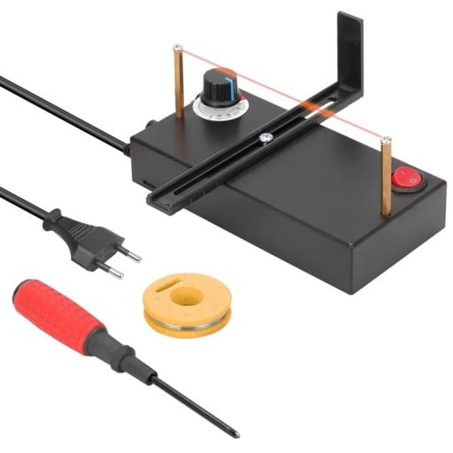 Elektrisches Thermoschneidewerkzeug für Polystyrol 60W 160×80×80 mm mit Heizdraht schwarz für präzises Schneiden von Isoliermaterialien