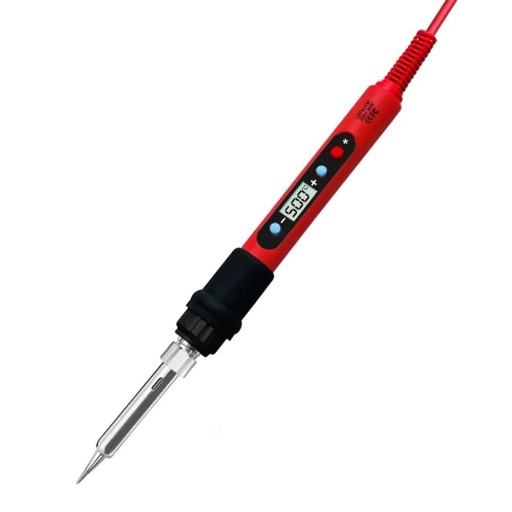Elektrisk loddekolbe med digitalt display 80 W Loddepistol med justerbar temperatur 180°-500°C Loddespids med termostat 12,5 x 3 x 3 cm