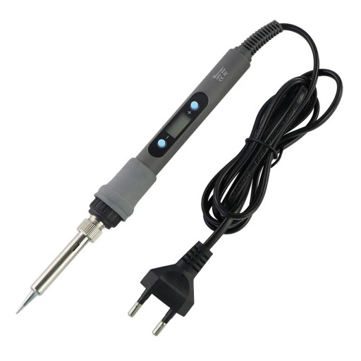 Elektrisk loddekolbe med justerbar temperatur 180-500°C Reparationsloddekolbe med blikspidser 80 W 220 V Professionel loddepistol 20 cm