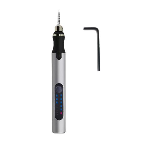 Elektrisk miniboremaskine mini-sliber med LED-display 300 mAh 4,2 V 12 x 1,6 cm multifunktionsværktøj