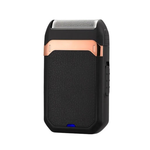 Elektromos fóliás borotva férfiaknak Nedves és száraz borotválkozás Rozsdamentes acél USB-C töltés Méret 9,85 x 5,9 cm Fekete Szakállra és arcra