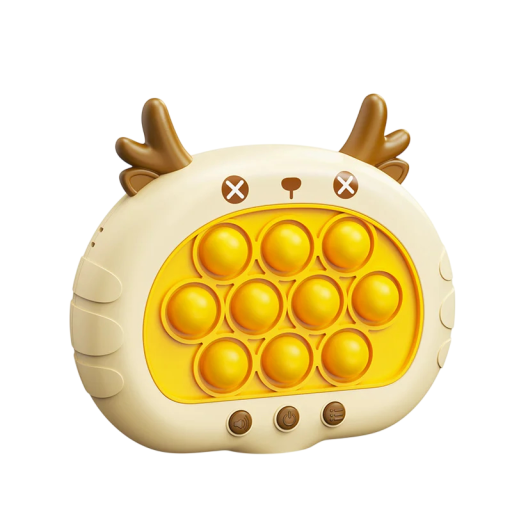 Elektronisch antistressspel Pop It met geluid 4 modi drukknopspel 12,5 cm met luidspreker en bediening voor kinderen