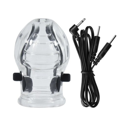 Elektrosex stimulátor žaluďa penisu s elektródami 7,45x5 cm vodivý lubrikant nutný diskrétne balenie