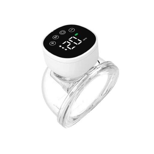 Elektryczna laktatorka bez BPA, 11 cm, zasilanie przez USB, wyświetlacz LED, bateria 800 mAh, ssanie masujące, regulacja siły ssania