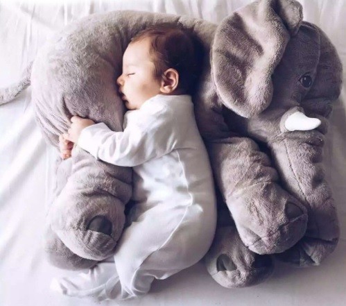 Éléphant fabriqué en coton véritable 60 cm J998