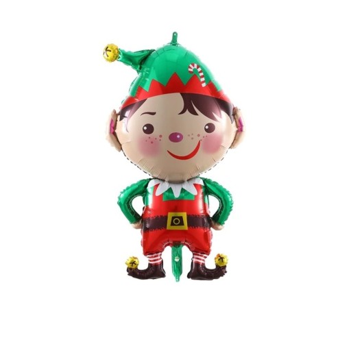 Elf cu balon din folie de Crăciun