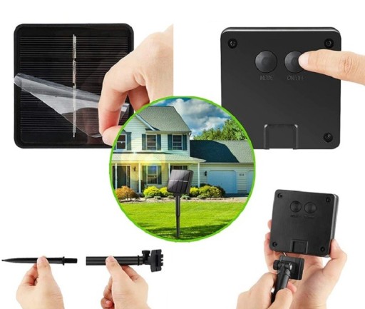 Ηλιακό φωτισμό 7 μ 50 LED