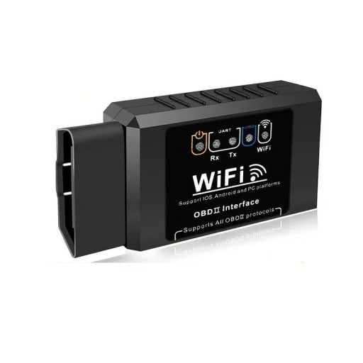 ELM327 WiFi OBD2 kodelæser V1.5 7,9x4,6x2,5 cm Diagnostisk værktøj til bil Fejl detektor til Android, iOS og PC
