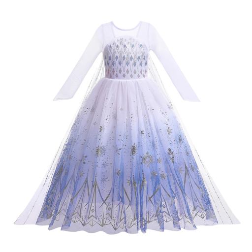 Elsa az Jégvarázsból jelmez Jelmez lányoknak Cosplay Elsa Jégvarázs Karneváli jelmez Halloweeni maszk Lányi ruha Elsa az Jégvarázsból V288