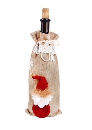 Emballage cadeau de Noël pour bouteille J3465