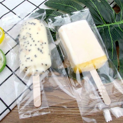 Emballage en plastique pour glaces maison 100 pcs