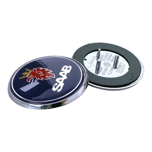 Emblème arrière SAAB 68mm Autocollant rond de différentes couleurs Logo pour coffre Accessoire pour voitures SAAB 9-3 9-5 93 95