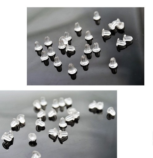 Embouts en plastique pour boucles d'oreilles - 100 pcs