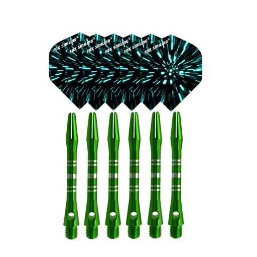 Embouts et plumes en aluminium pour fléchettes 12 pcs T963
