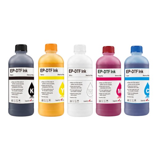 Encre DTF 500 ml pour têtes d'impression Epson I3200 XP600 TX800 L1800 1390 et L805 Direct to Film pour impression directe sur film