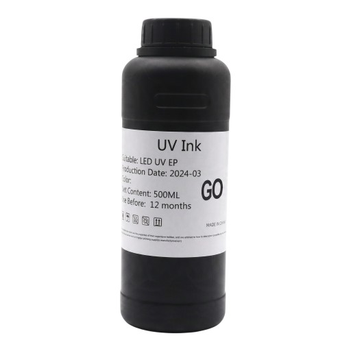 Encre UV brillante 500 ml Encre LED dure Pour têtes d'impression Epson i3200 XP600 L800 et DX5 Pour impression plate sur acrylique et verre
