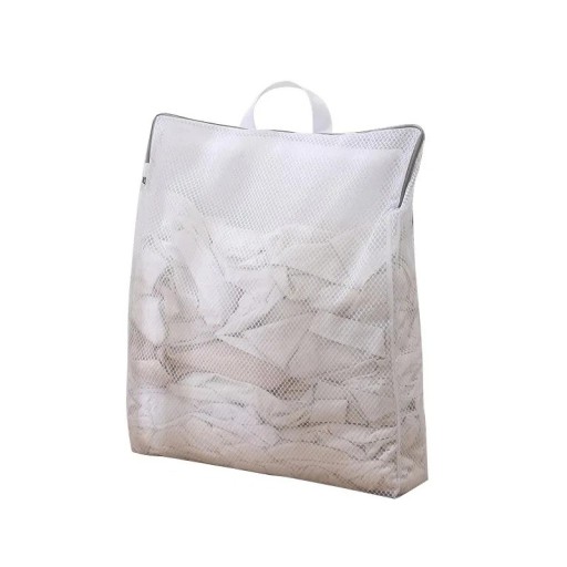 Enhanced Laundry Bag 60x50x10 cm Fine Mesh Storage Reusable Bag for Bras Socks and Underwear